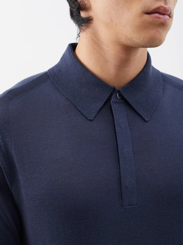 商品Paul Smith|Merino long-sleeved polo shirt,价格¥1632,第4张图片详细描述