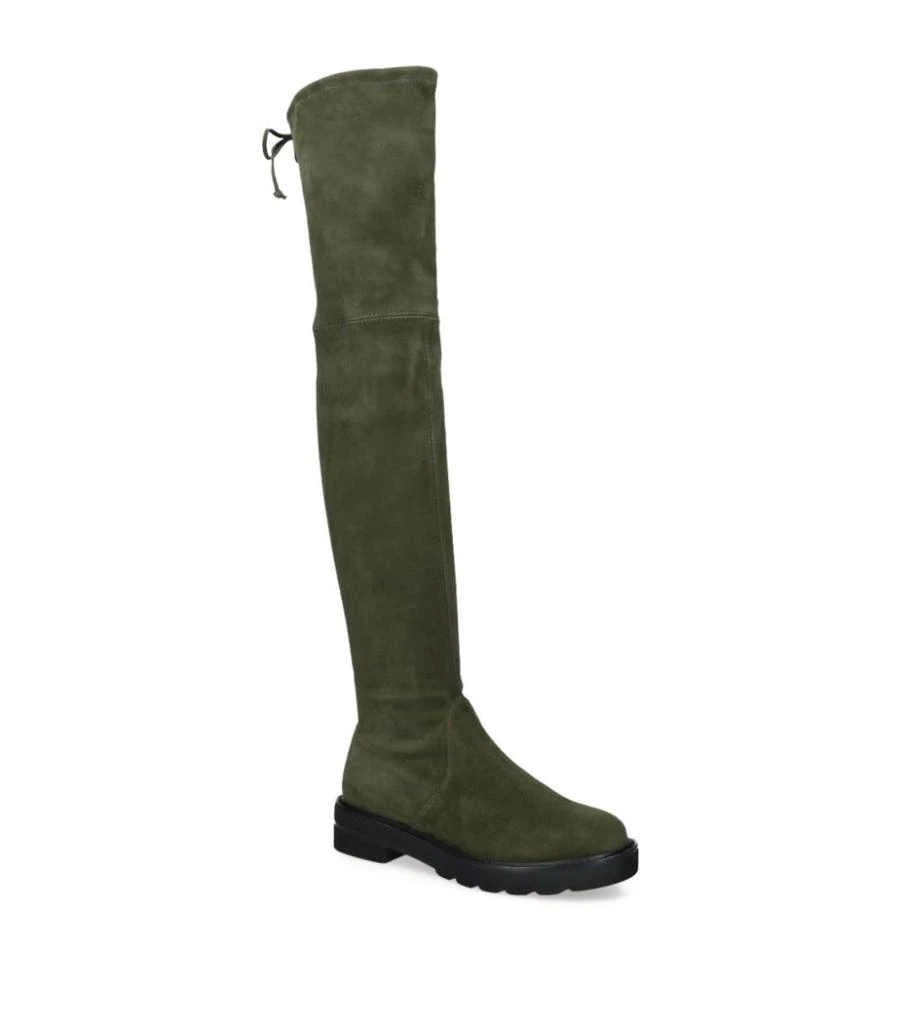 商品Stuart Weitzman|Suede Lowland Lift Over-The-Knee Boots 35,价格¥7928,第1张图片