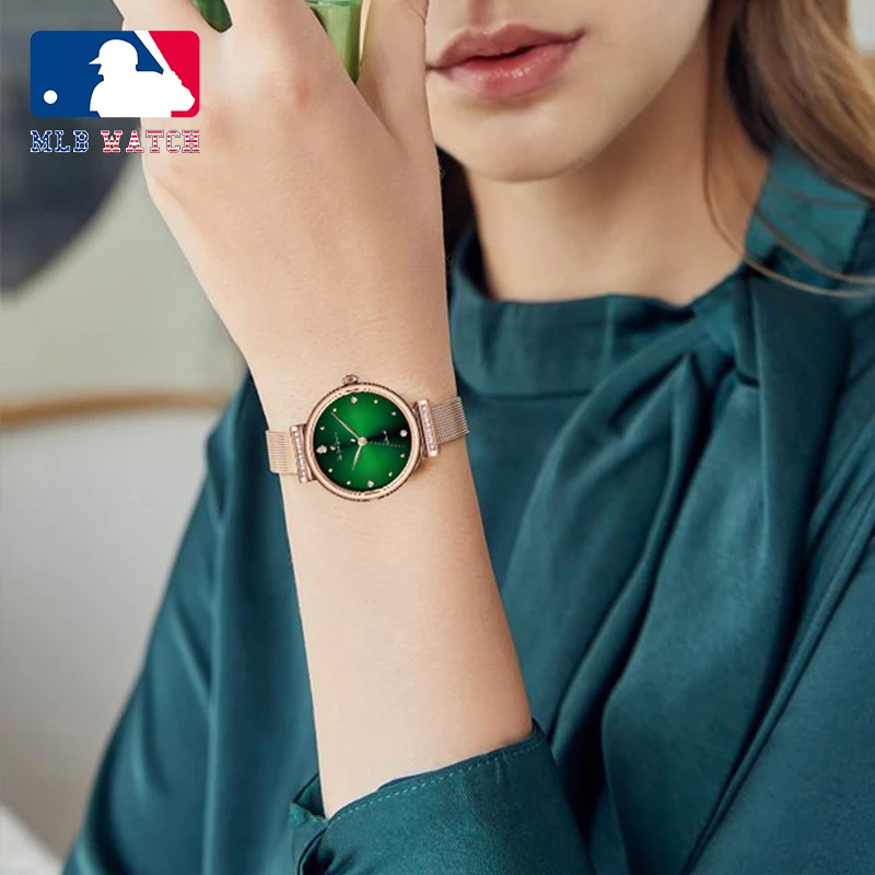 商品[国内直发] MLB|MLB美职棒女神系列满天星女士石英手表SD106,价格¥451,第1张图片