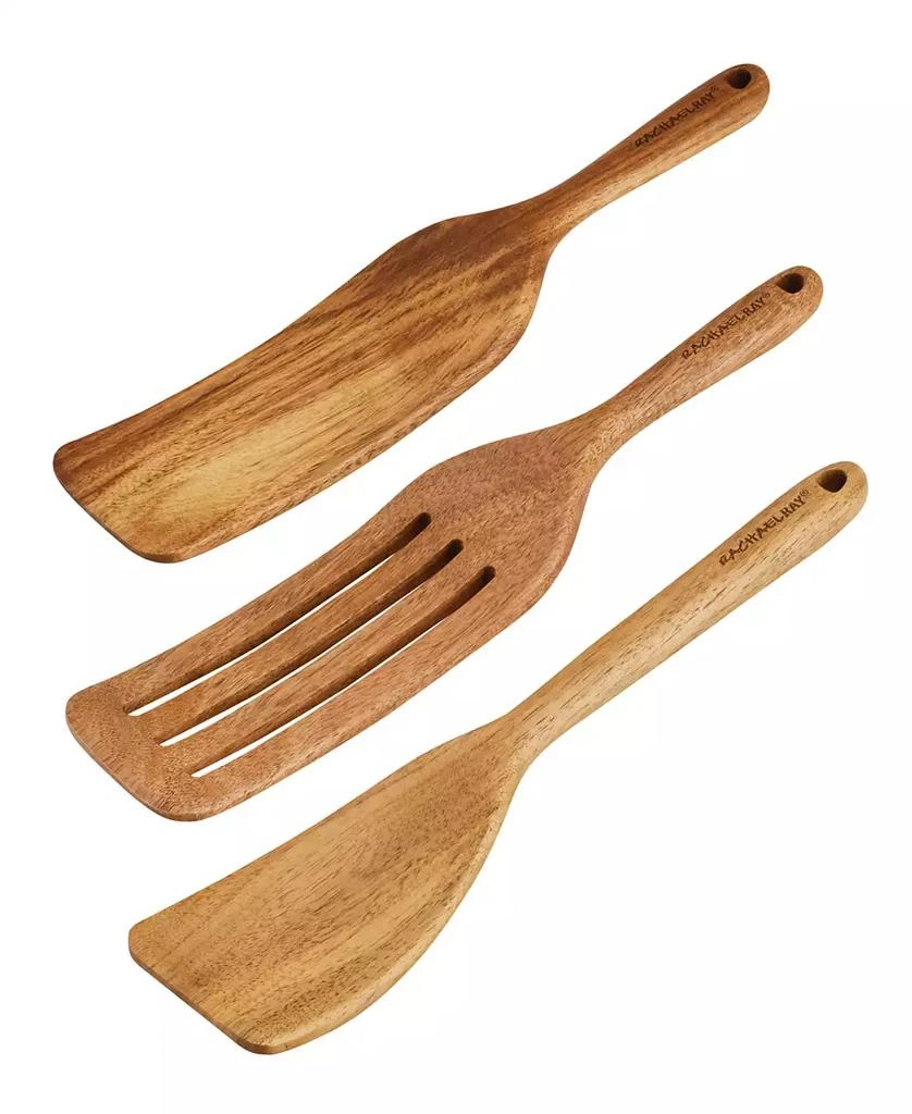 商品Rachael Ray|Tools and Gadgets Wooden Kitchen Utensils, Set of 3,价格¥446,第1张图片