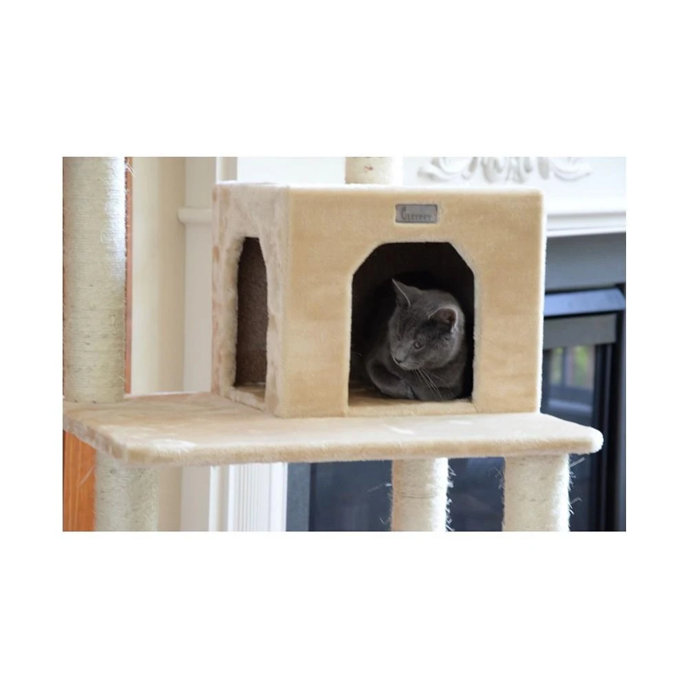 商品Macy's|GleePet 74-Inch Real Wood Cat Tree With Seven Levels,价格¥1411,第4张图片详细描述