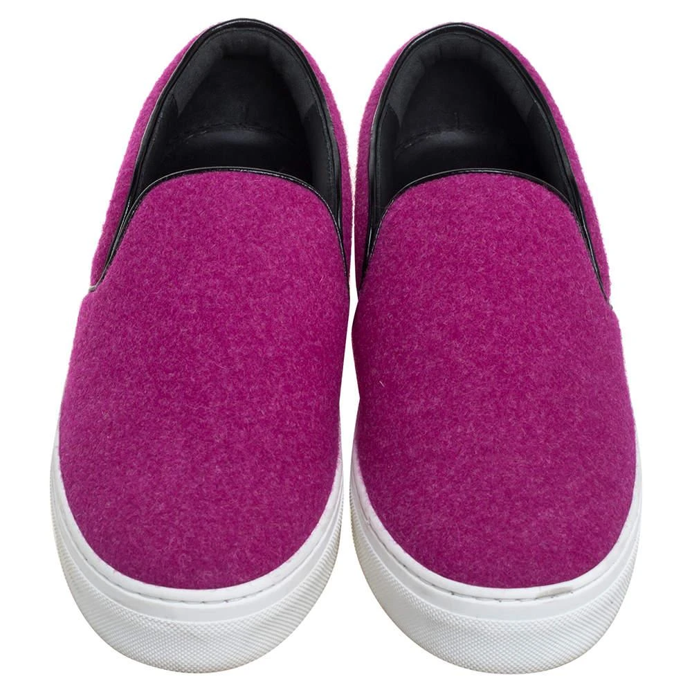 商品[二手商品] Celine|Celine Pink Wool Low Top Slip On Sneakers Size 39,价格¥1965,第3张图片详细描述