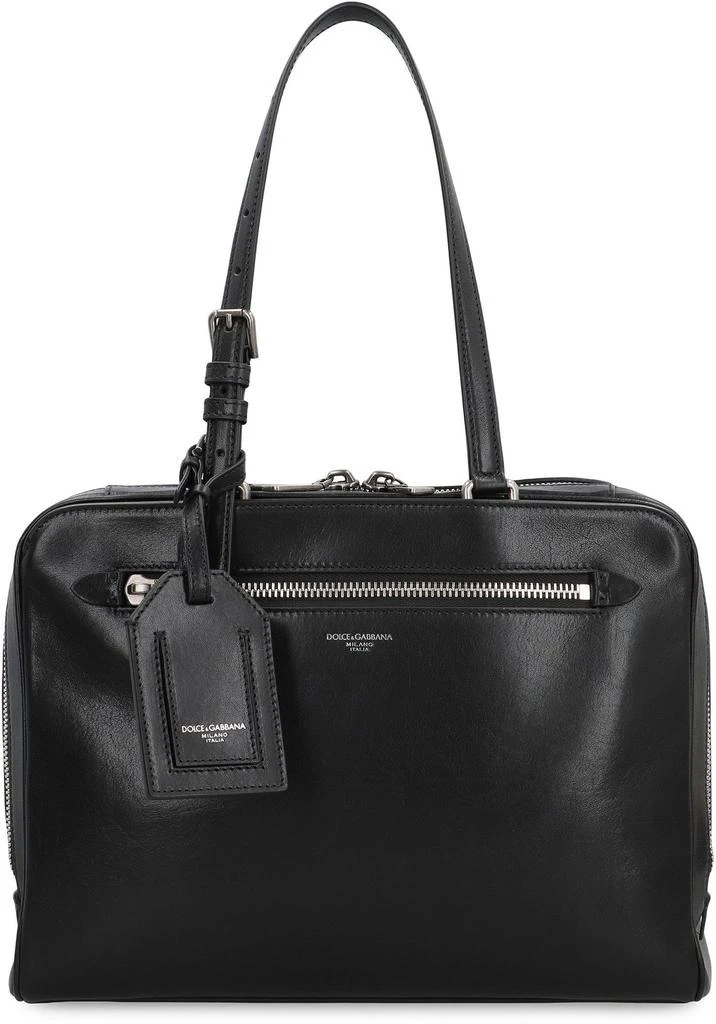商品Dolce & Gabbana|Dolce & Gabbana Ellis Logo Stamp Briefcase,价格¥11629,第1张图片详细描述