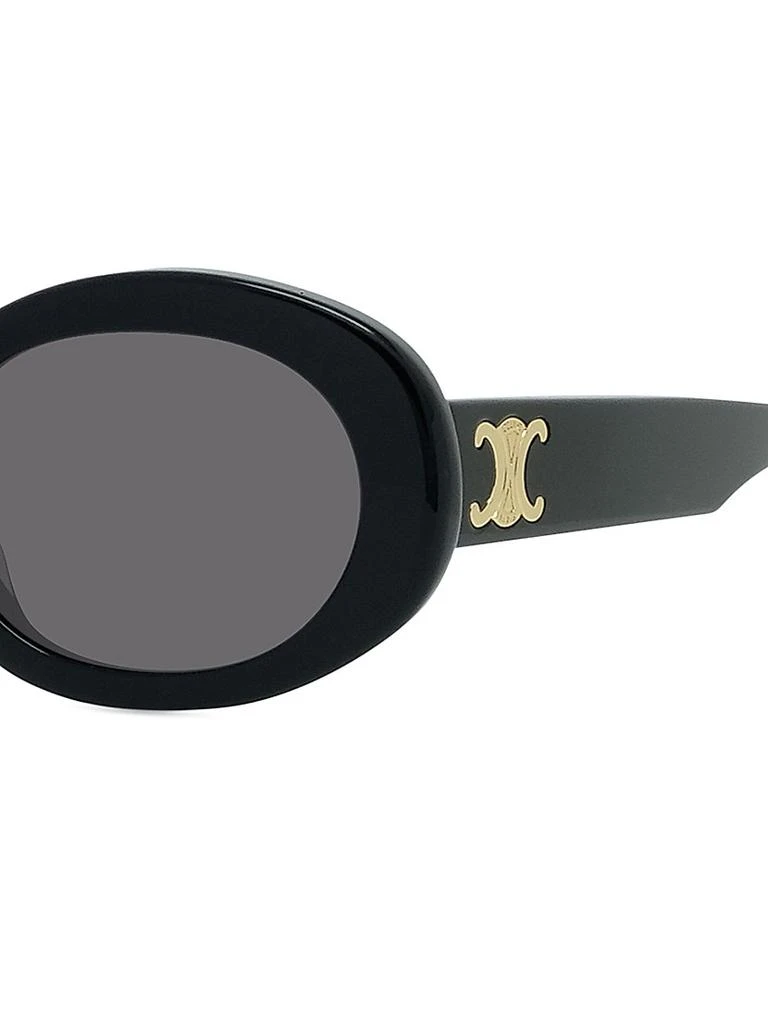 商品Celine|Triomphe 52MM Oval Sunglasses,价格¥3796,第5张图片详细描述