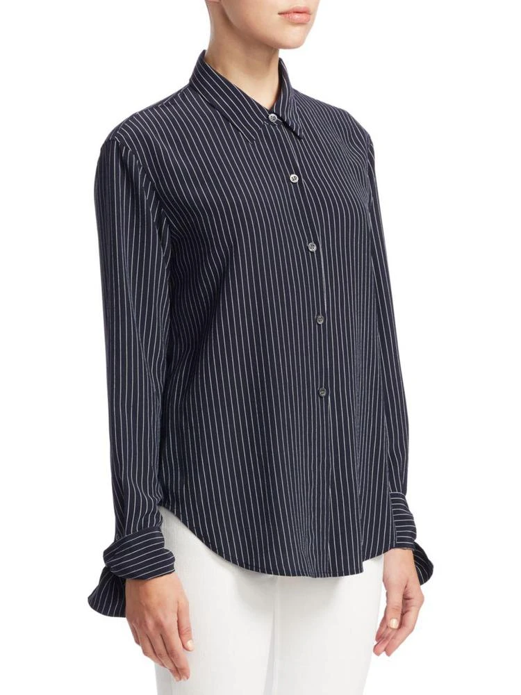 商品Theory|Tie Cuff Pinstripe Button-Up,价格¥2465,第3张图片详细描述