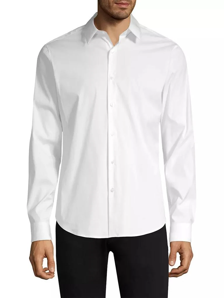 商品Theory|Sylvain Wealth Poplin Long-Sleeve Shirt,价格¥1462,第3张图片详细描述