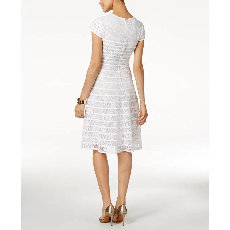 商品Alfani|Lace Fit & Flare Dress, Created for Macy's,价格¥423,第2张图片详细描述