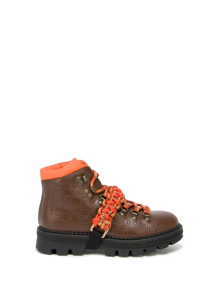 商品PINKO|Pinko `Zenzero` Leather Trekking Boots,价格¥1828,第1张图片