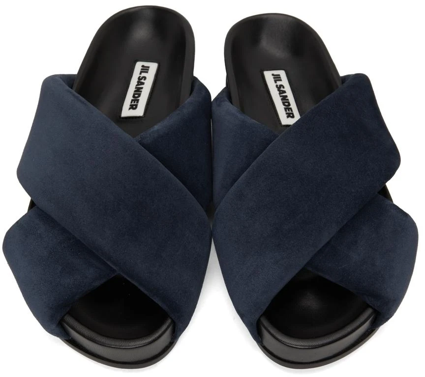 商品Jil Sander|Navy Wrapped Slides,价格¥2854,第5张图片详细描述