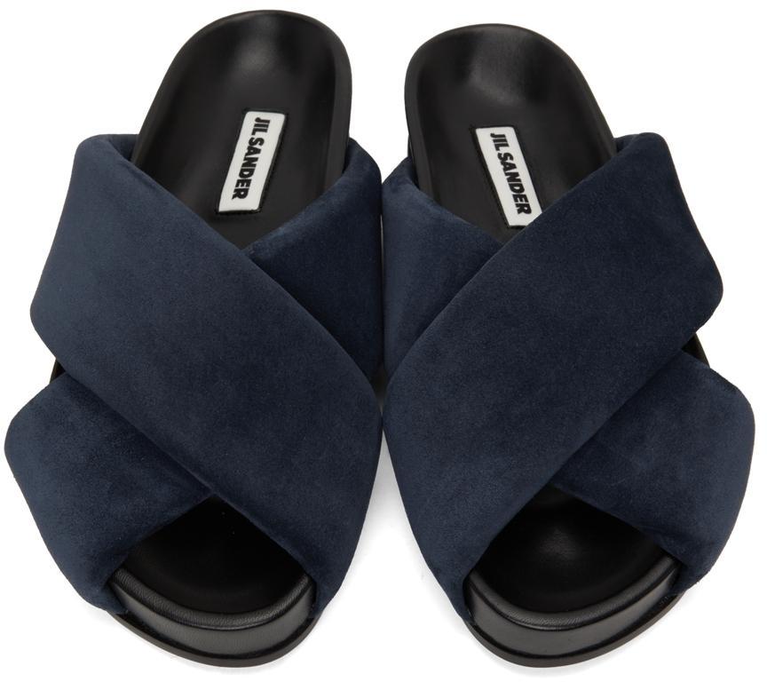 商品Jil Sander|Navy Wrapped Slides,价格¥4828,第7张图片详细描述