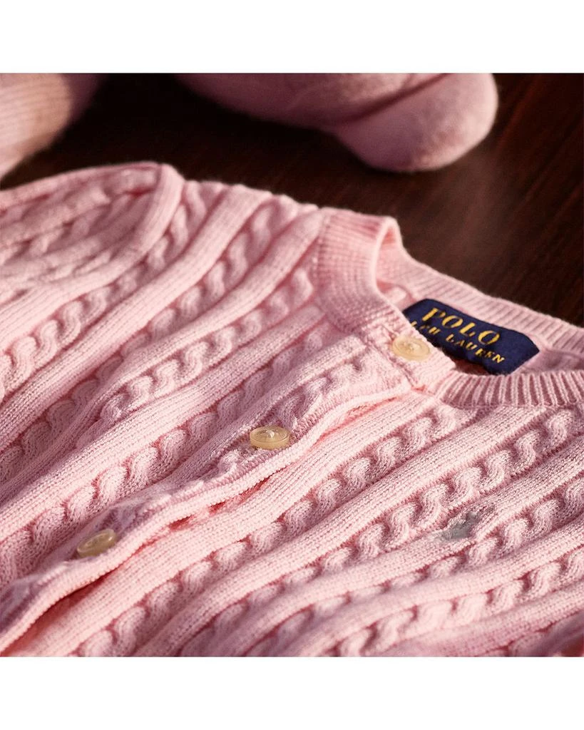 商品Ralph Lauren|Girls' Cable-Knit Cardigan - Little Kid, Big Kid,价格¥447,第3张图片详细描述