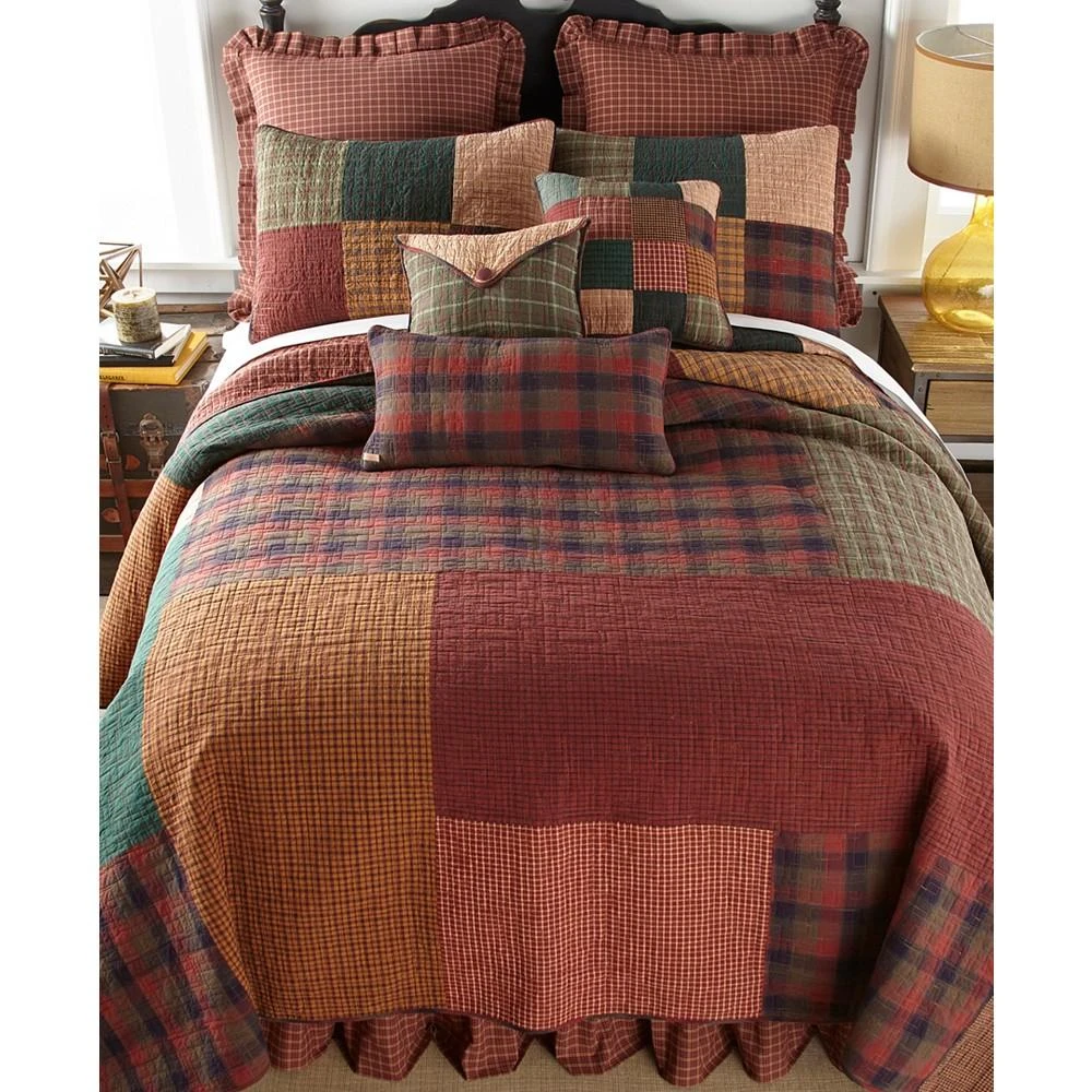 商品American Heritage Textiles|Campfire Square Cotton Quilt Collection, Queen,价格¥5209,第4张图片详细描述