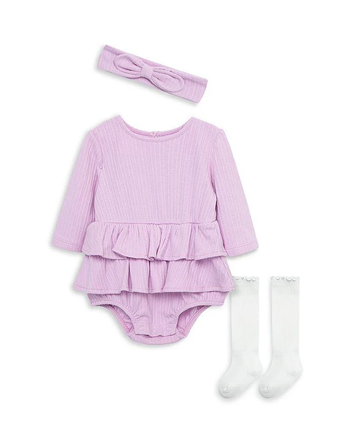 商品Little Me|Girls' Headband, Bubble Romper & Socks Set - Baby ,价格¥171,第1张图片