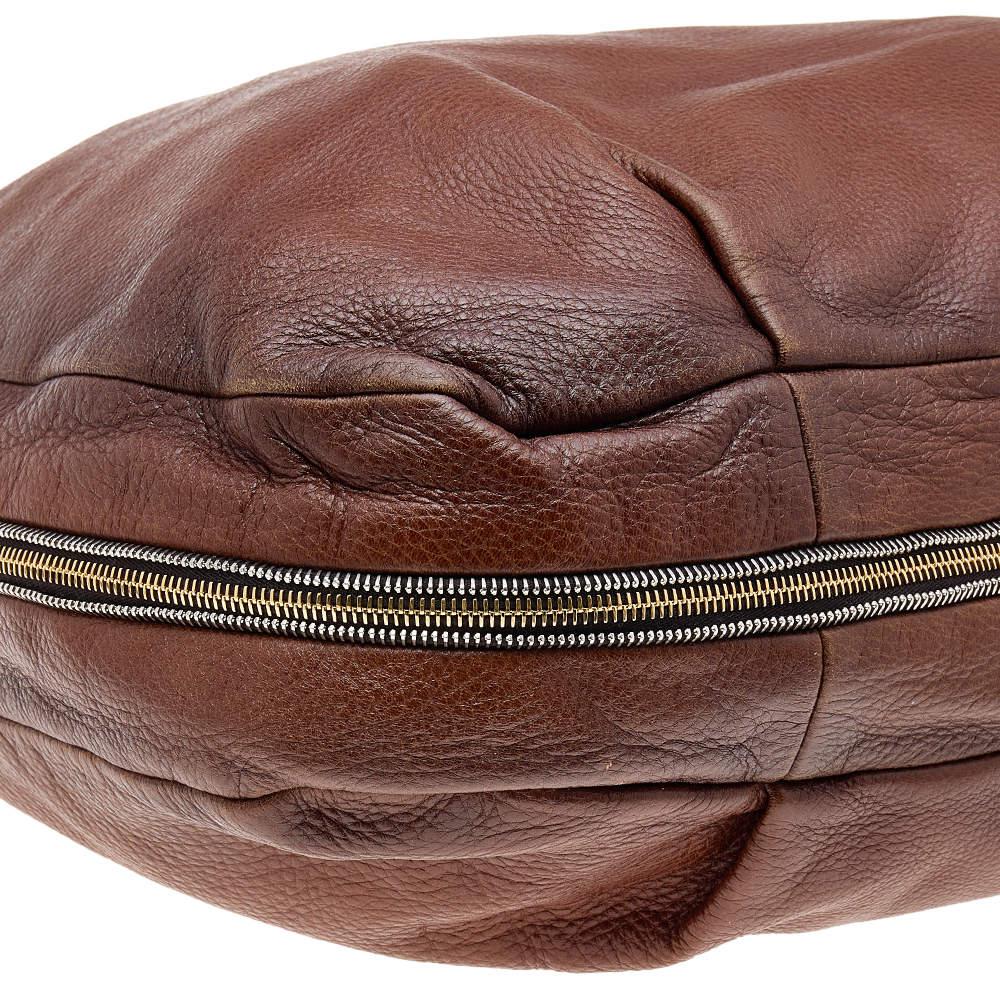 Prada Brown Cervo Leather Hobo商品第10张图片规格展示