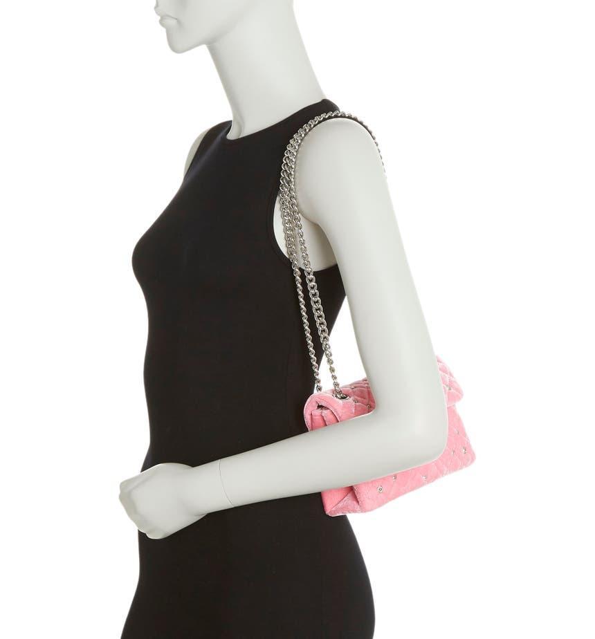 商品Kurt Geiger|Mini Braxton Velvet Shoulder Bag,价格¥595,第4张图片详细描述