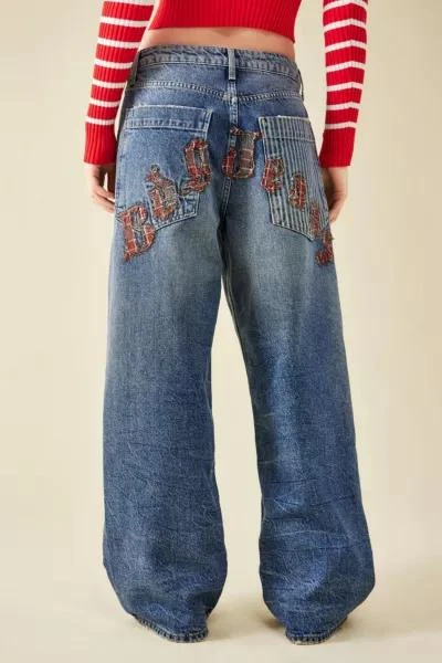 商品BDG|BDG Check Applique Jaya Baggy Jean,价格¥673,第1张图片