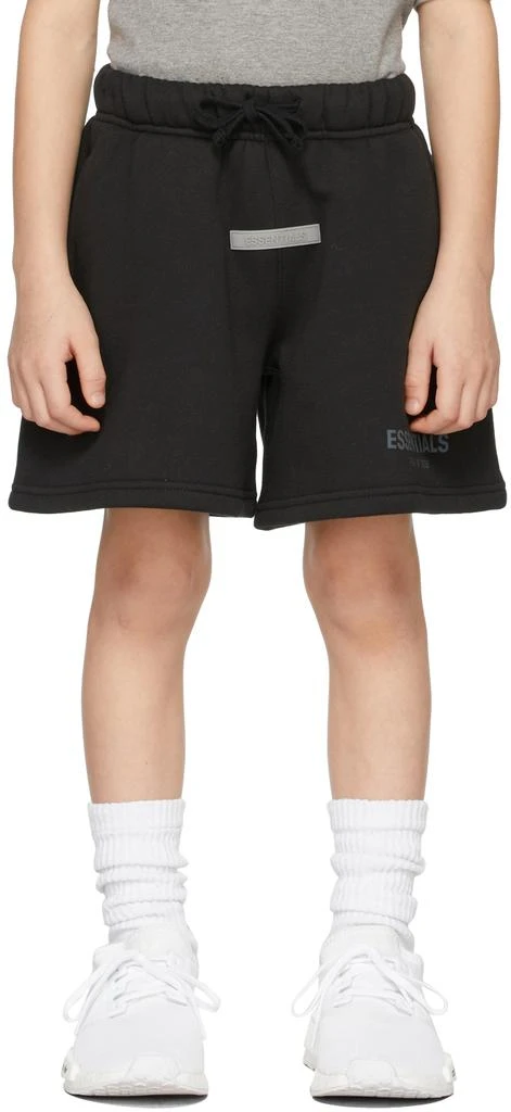 商品Essentials|Kids Black Sweat Shorts,价格¥183,第2张图片详细描述