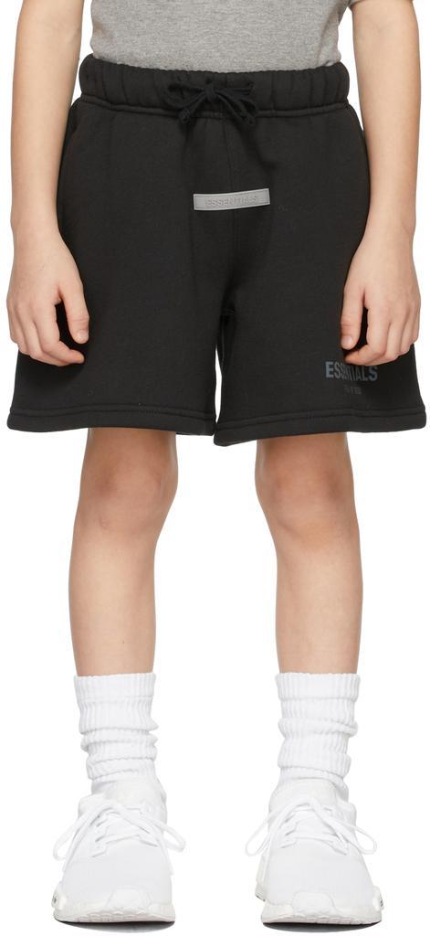 商品Essentials|Kids Black Sweat Shorts,价格¥320,第4张图片详细描述