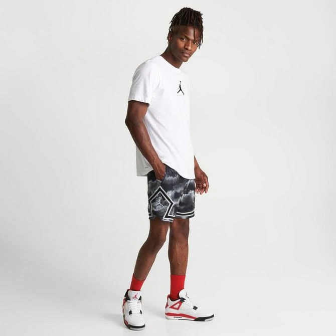 商品Jordan|Men's Jordan Dri-FIT Sport Mesh Graphic Print Diamond Shorts,价格¥221,第2张图片详细描述
