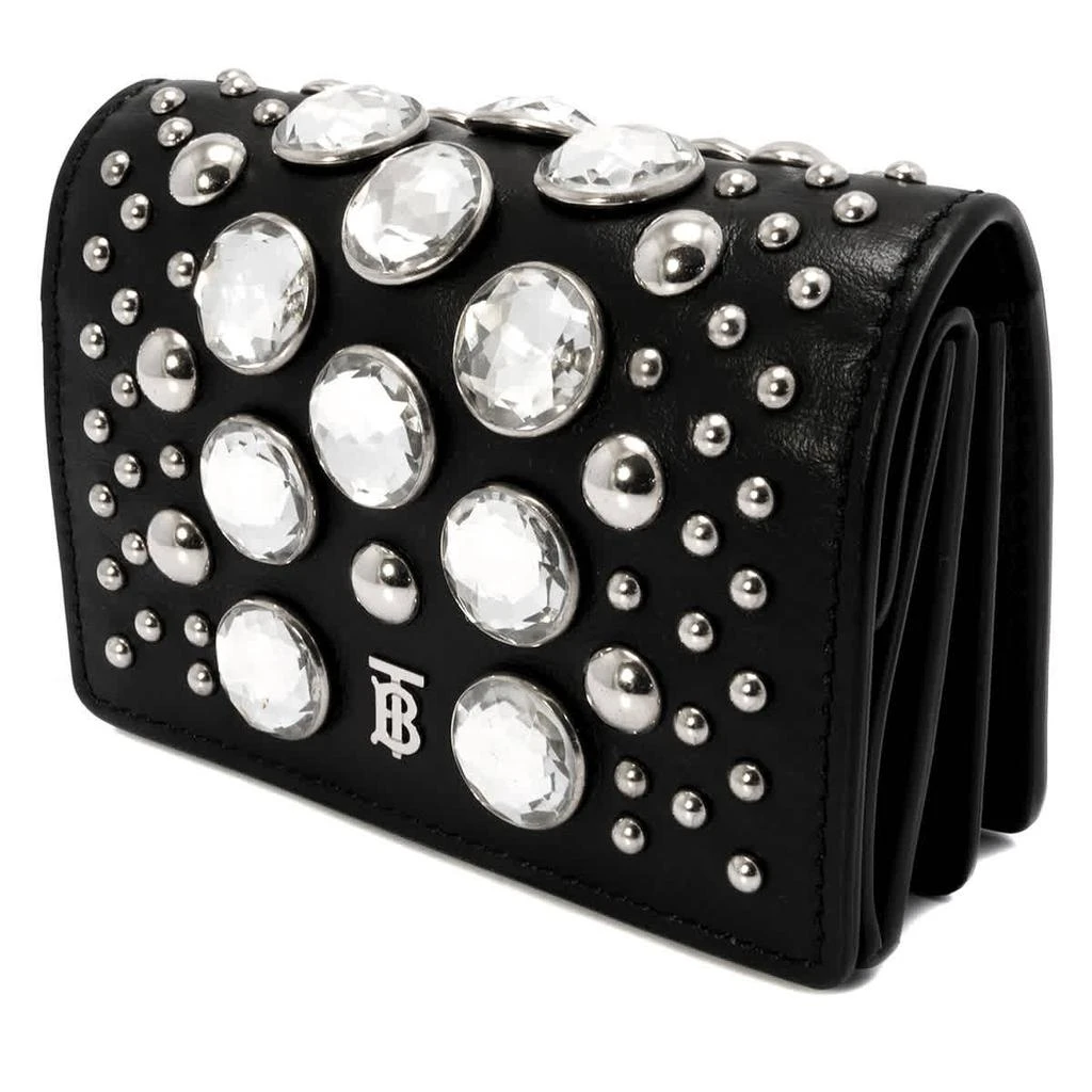 商品Burberry|Burberry Black Ladies Embellished Card Case with Detachable Strap,价格¥1575,第1张图片