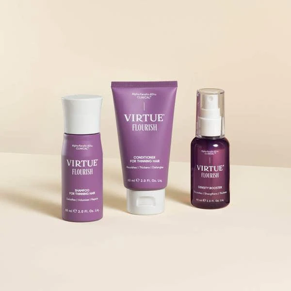 商品VIRTUE|VIRTUE Flourish Nightly Intensive Hair Rejuvenation Treatment Kit - Trial Size 3 piece,价格¥519,第4张图片详细描述