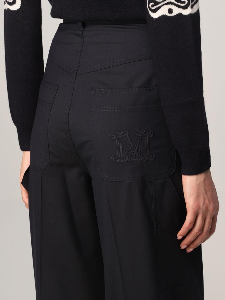 Max Mara wide trousers in wool twill商品第5张图片规格展示