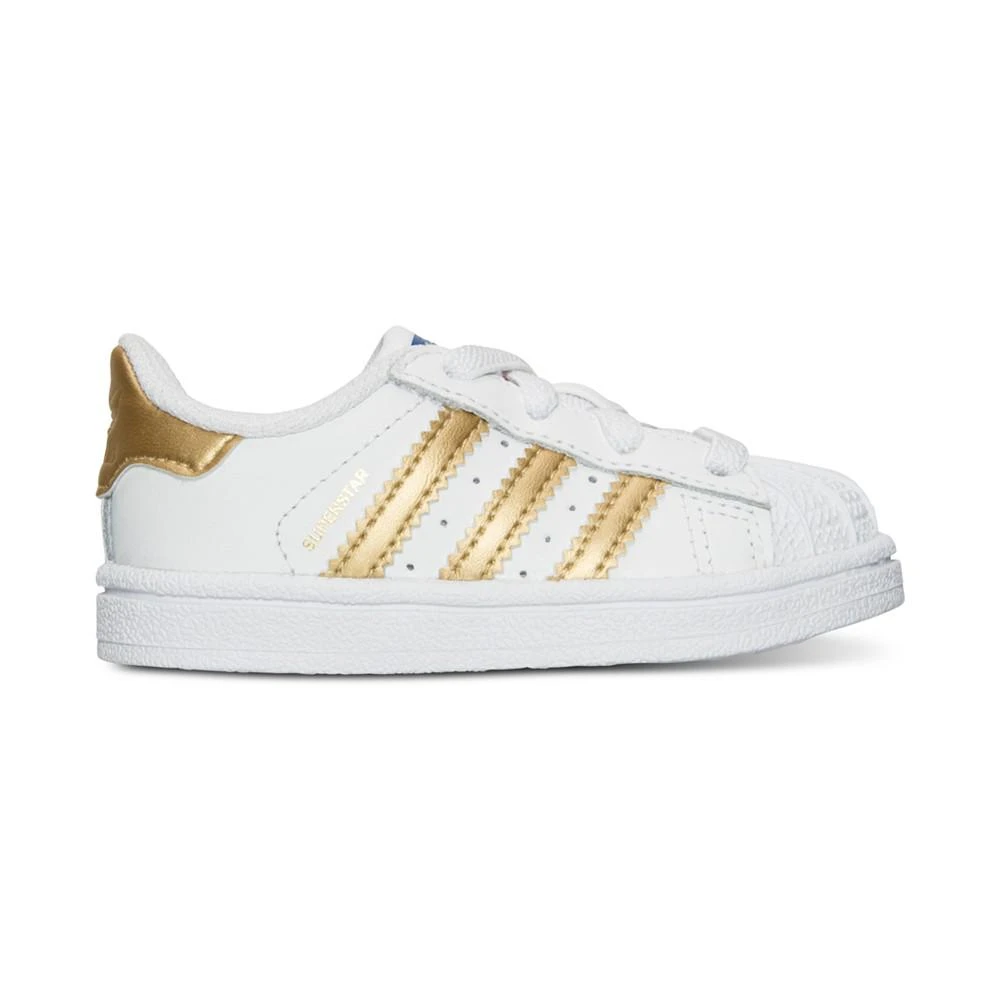 商品Adidas|女幼童Toddler Girls' Superstar Casual Sneakers from Finish Line,价格¥197,第2张图片详细描述