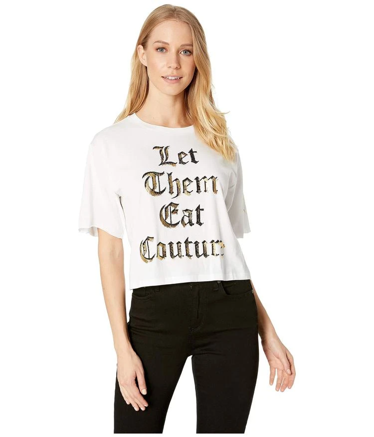 商品Juicy Couture|Knit Let Them Eat Couture Graphic Tee,价格¥154,第1张图片