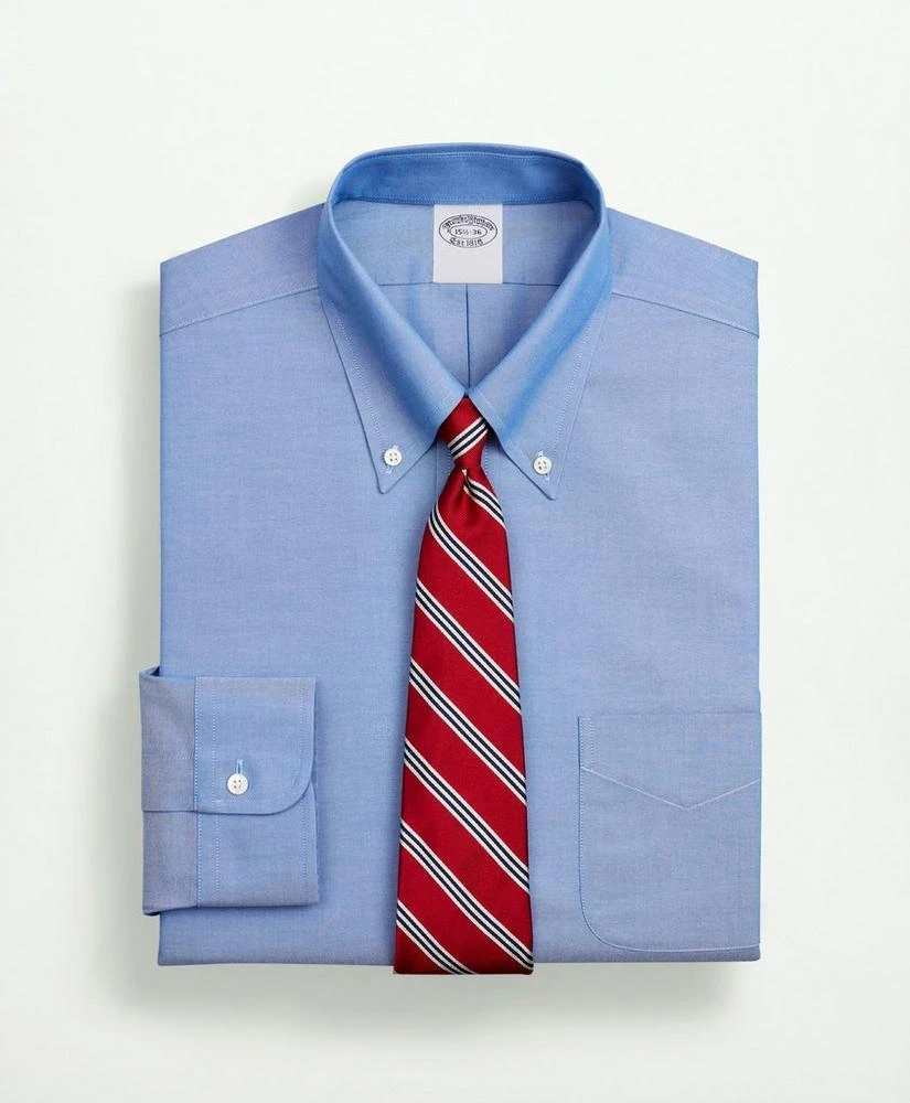 商品Brooks Brothers|Stretch Supima® Cotton Non-Iron Pinpoint Oxford Button-Down Collar Dress Shirt,价格¥922,第1张图片