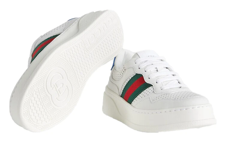 商品[国内直发] Gucci|古驰 Chunky B 饼干鞋 低帮休闲 低帮 时尚板鞋 女款 白,价格¥4515,第6张图片详细描述