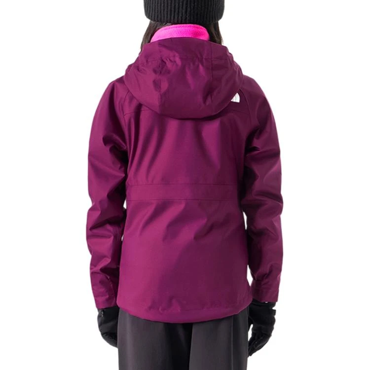 商品[国内直发] The North Face|北面/ 童装 休闲连帽保暖防风冲锋衣 女童 紫色,价格¥1189,第4张图片详细描述
