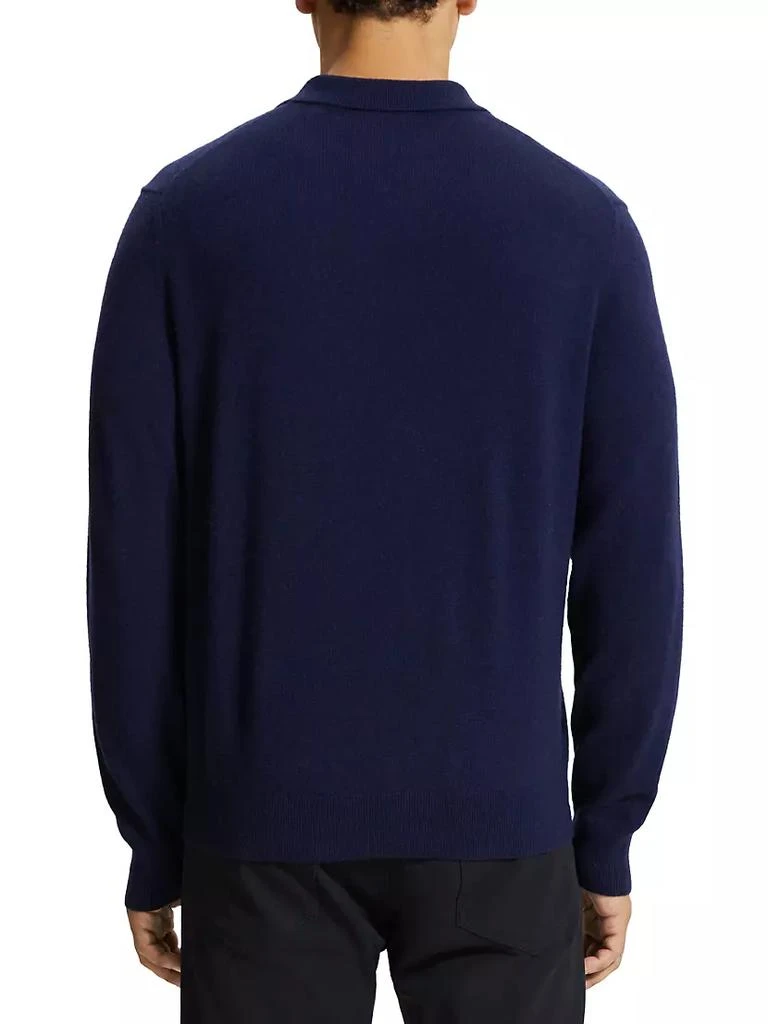 商品Theory|Toby Montana Wool Long-Sleeve Polo Shirt,价格¥1942,第4张图片详细描述