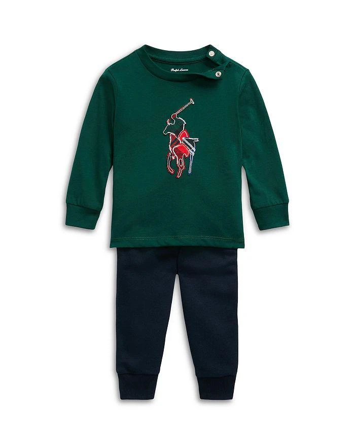 商品Ralph Lauren|Boys' Long Sleeve Tee & Jogger Pants Set - Baby,价格¥159,第1张图片