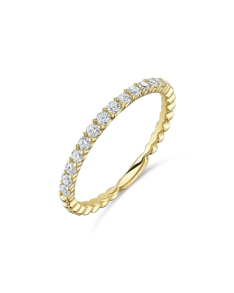 商品Moon & Meadow|14K Yellow Gold Kate Diamond Stack Band,价格¥5899,第1张图片