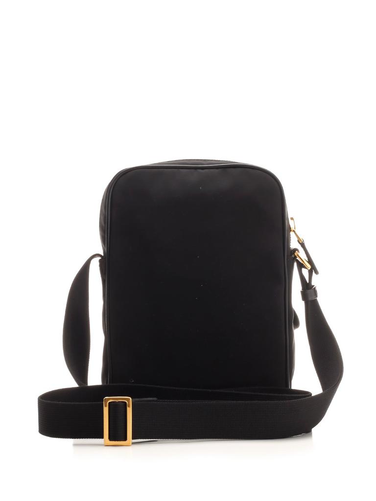 ショルダーバッグ TOM FORD MESSENGER BAG WITH APPLICATION Tom Ford Tom Ford Logo Patch Small Messenger Bag - Shoulder