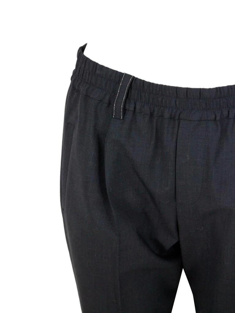 商品Brunello Cucinelli|Brunello Cucinelli High-Waist Tapered Pants,价格¥4817,第4张图片详细描述