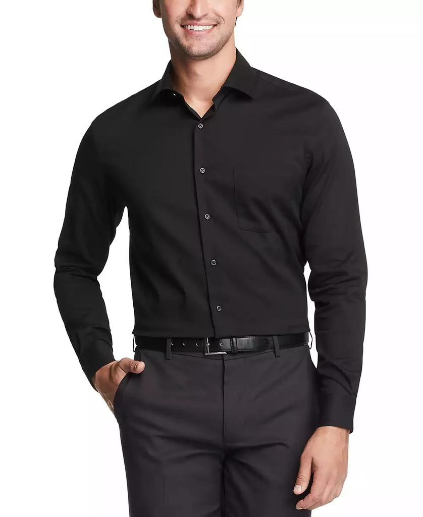 商品Van Heusen|Men's Big & Tall Classic/Regular-Fit Stain Shield Performance Stretch Textured Dress Shirt,价格¥226,第1张图片