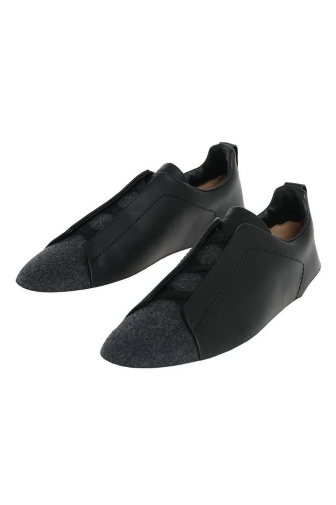 商品Zegna|Ermenegildo Zegna Men's  Black Other Materials Sneakers,价格¥6268,第1张图片
