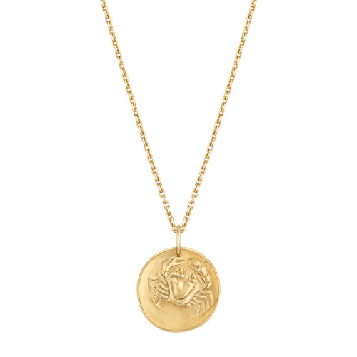  Van Cleef & Arpels/梵克雅宝 新款Zodiaque十二星座系列 18K金黄金Cancri巨蟹座徽章圆形吊坠VCARP7SX00商品第1张图片规格展示