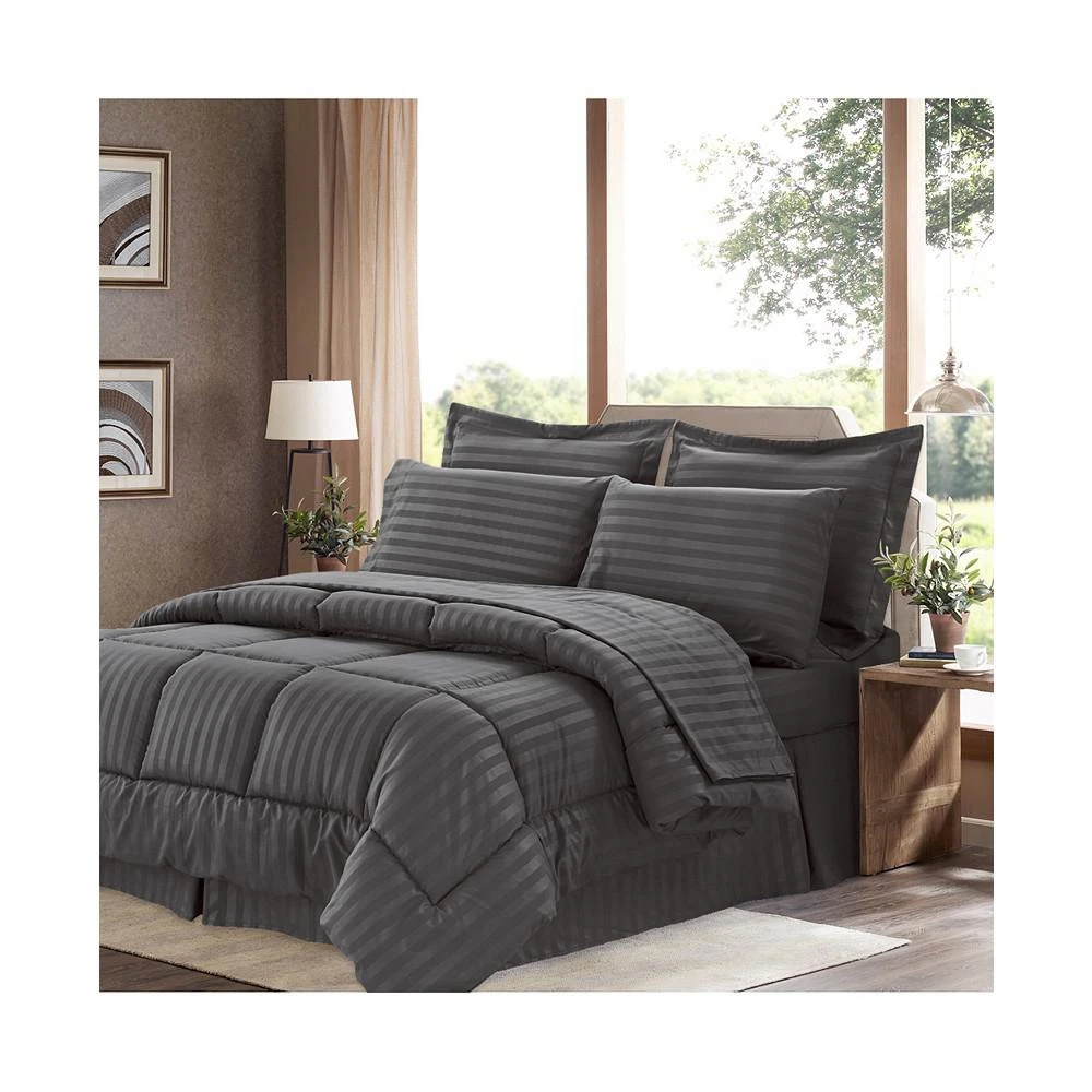 商品Sweet Home Collection|Dobby Embossed King 8-Pc Comforter Set,价格¥1568,第1张图片