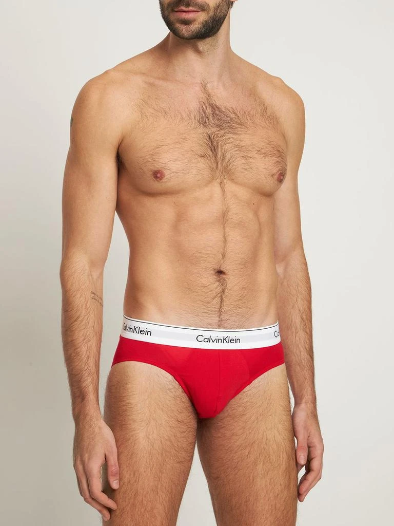 商品Calvin Klein|Pack Of 3 Logo Band Cotton Briefs,价格¥293,第1张图片详细描述