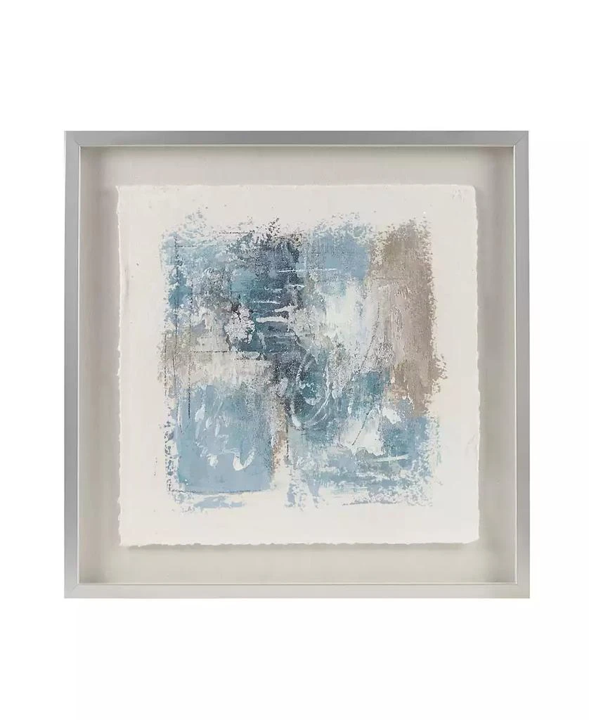 商品Madison Park|Single Piece Ashlar Glass Framed Hand Painted Rice Paper Abstract, 25.5" x 25.5",价格¥1884,第1张图片