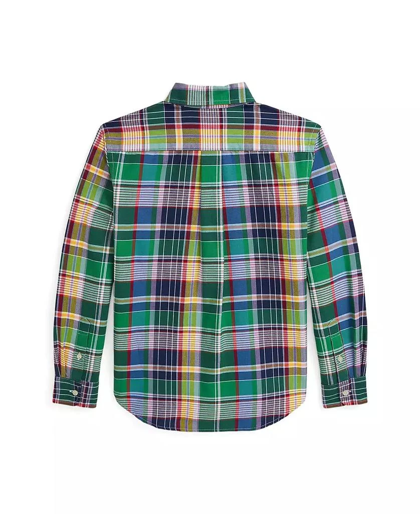 商品Ralph Lauren|Big Boys Plaid Cotton Oxford Shirt,价格¥311,第3张图片详细描述