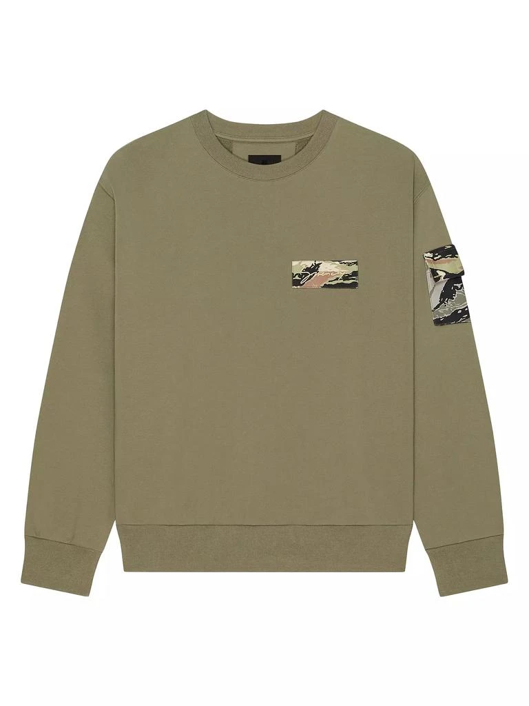 商品Givenchy|Sweatshirt in Fleece with Camo Patches,价格¥3525,第1张图片