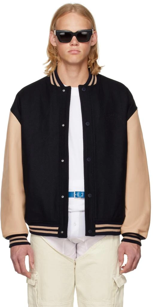 商品Tommy Jeans|Black & Tan Varsity Jacket,价格¥3123,第1张图片