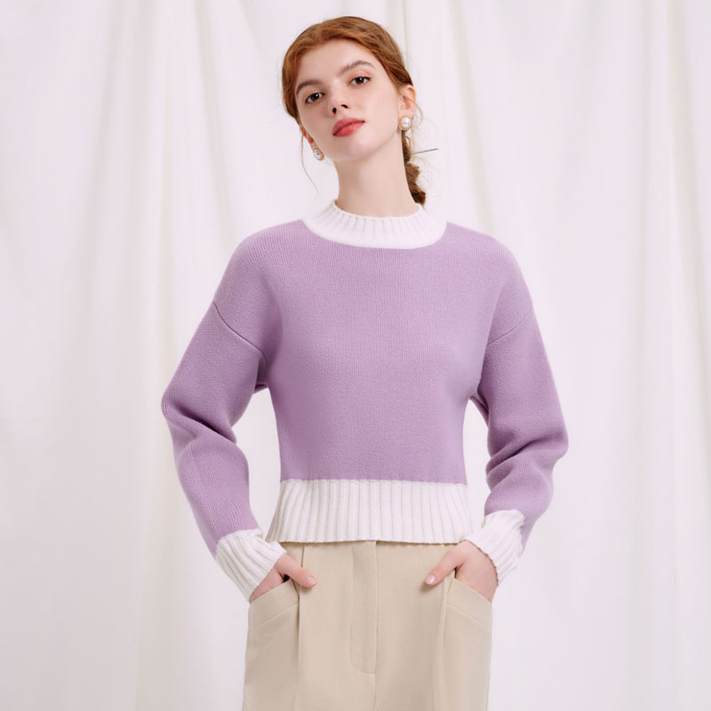 Zoie Wool Sweater - Lilac | Zoie羊毛毛衣 - 浅紫色商品第5张图片规格展示