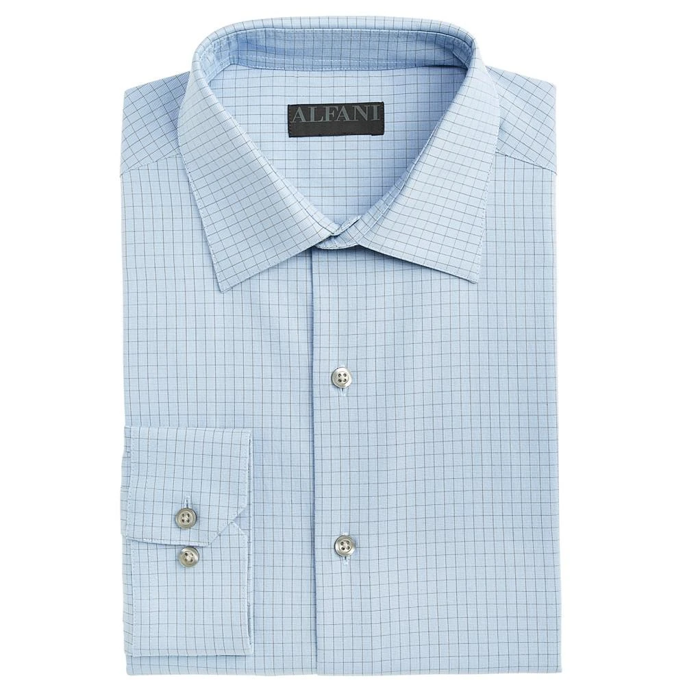 商品Alfani|Men's Regular Fit 2-Way Stretch Stain Resistant Stretch Check Dress Shirt, Created for Macy's,价格¥138,第2张图片详细描述