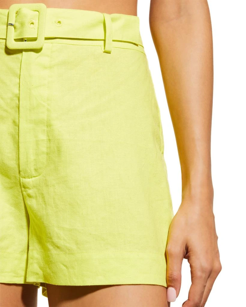 商品Solid & Striped|The Rosa Belted Linen Shorts,价格¥533,第5张图片详细描述