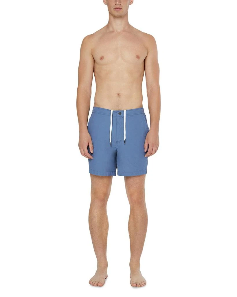 Calder Cotton & Nylon Regular Fit 6" Swim Trunks 商品