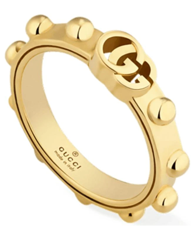 商品Gucci|Gucci Running G 18K Yellow Gold Size 6.5 Women's Ring YBC554643001013,价格¥6165,第1张图片